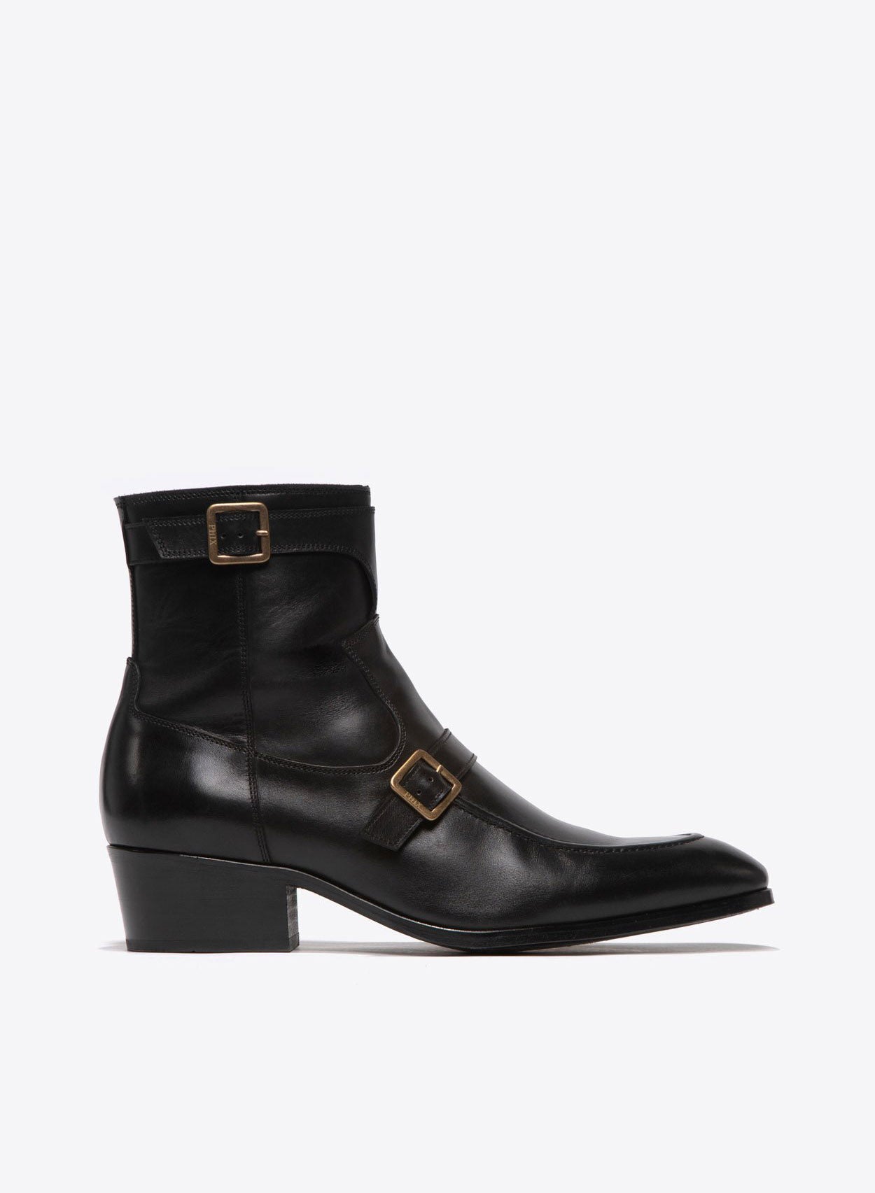 Monique 50mm Black Leather Boot & Phix