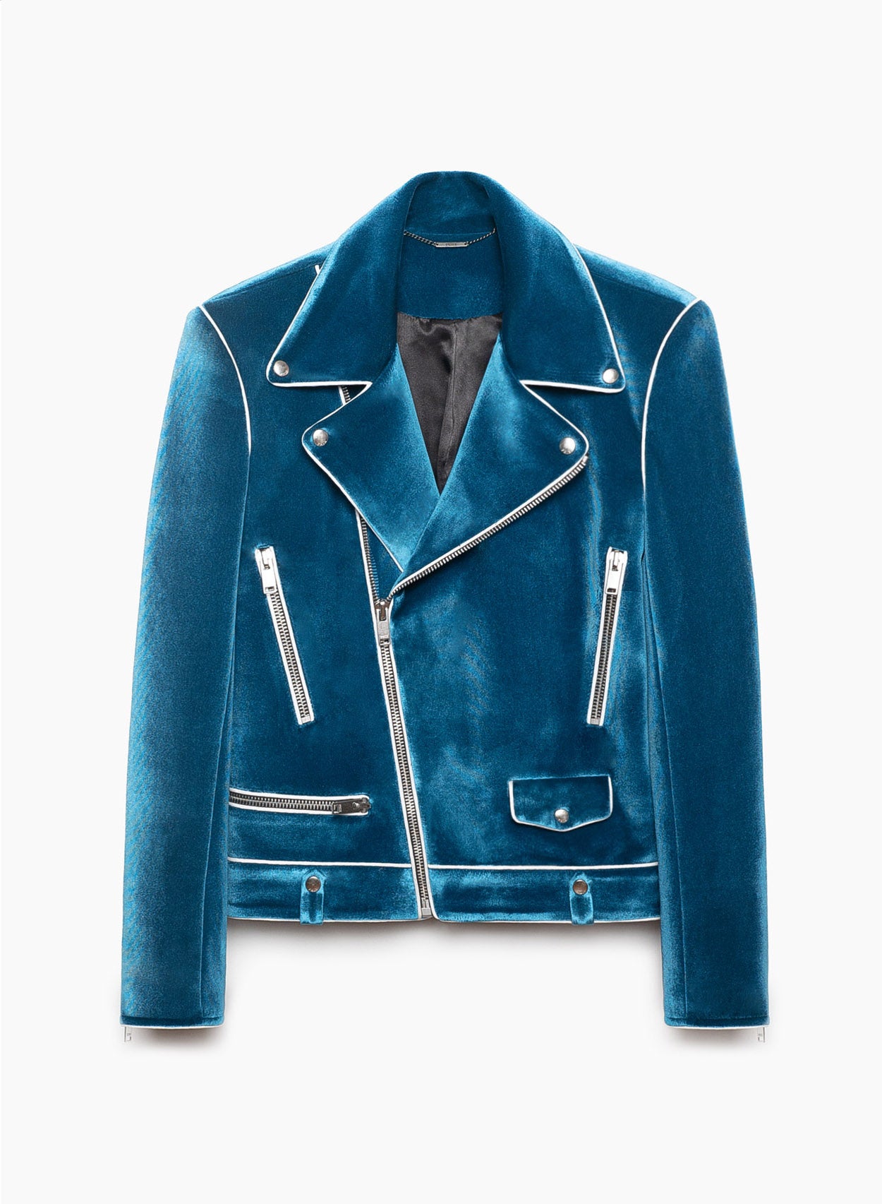 blue velvet jacket