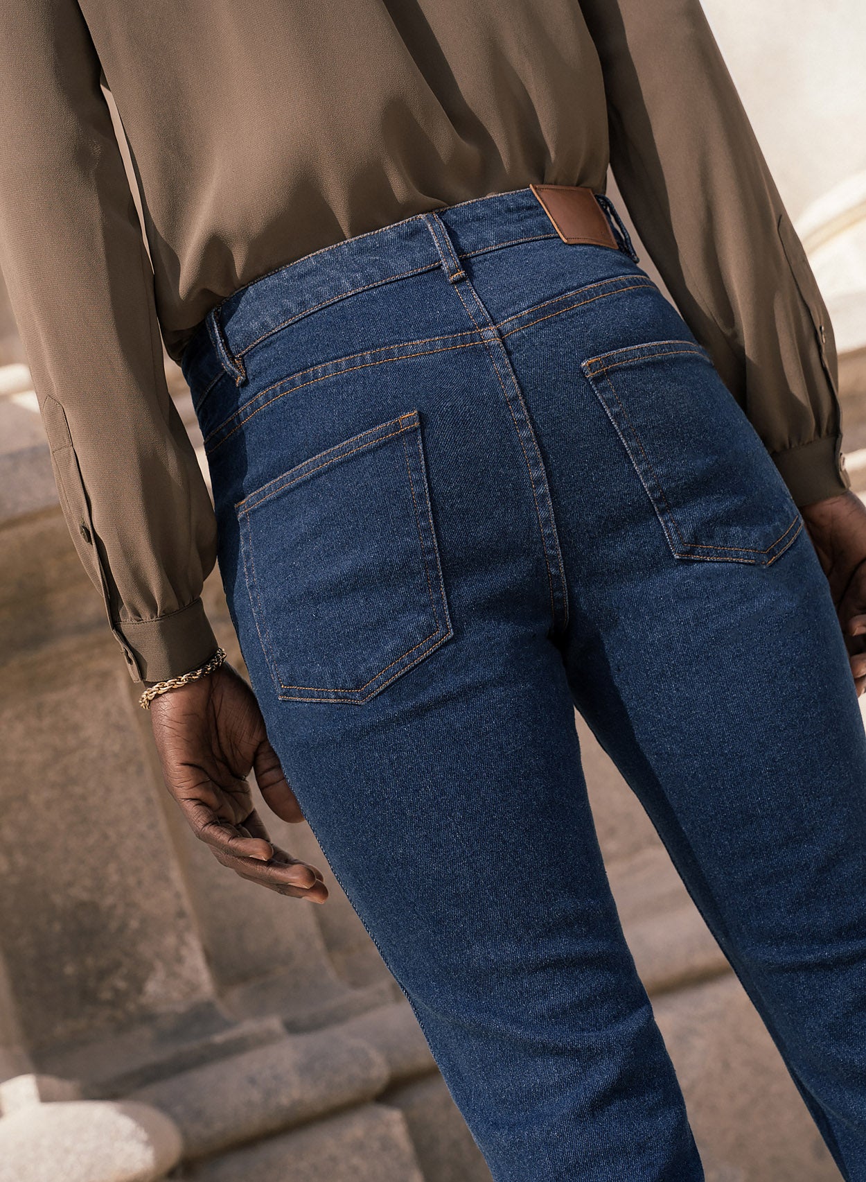 Vintage Fade Denim Flare Front Pocket Jeans