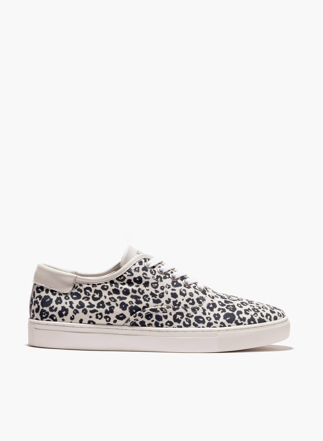 White and leopard print on sale trainers