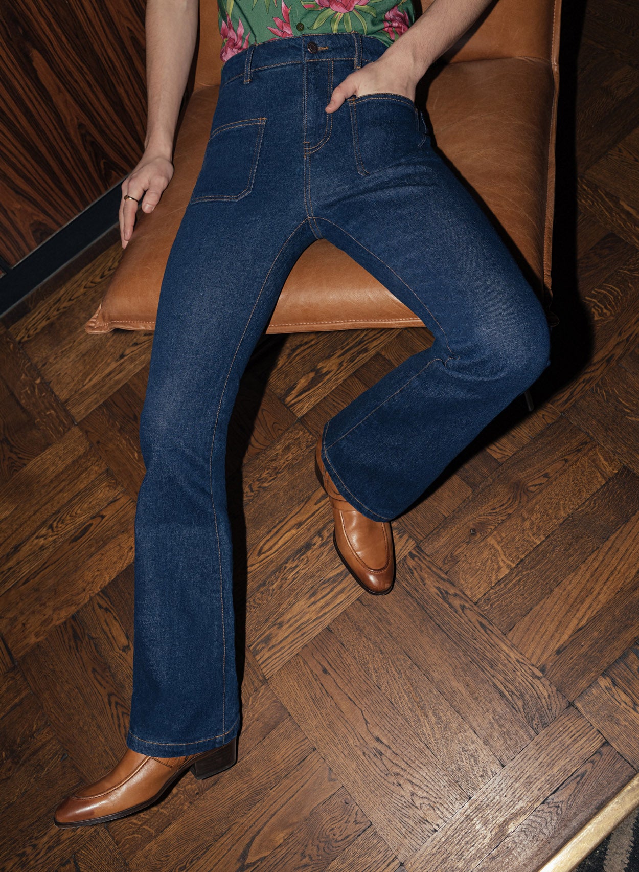Blue Front Pocket Denim Jeans ‐ Phix